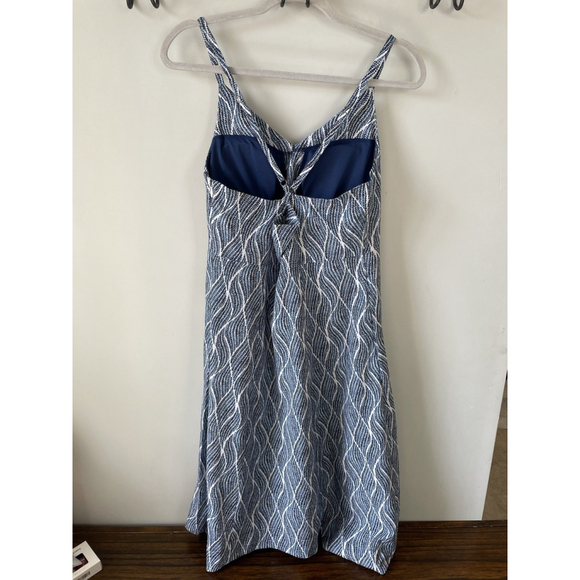 Krimson Klover Navy And White Printed Strappy Summer Mini Dress Size Medium - Picture 4 of 9